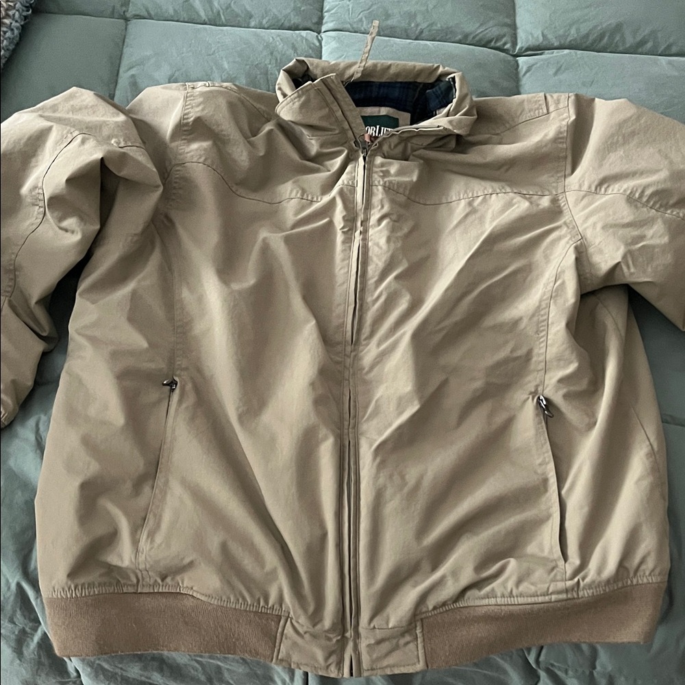 Outdoor Life Men's Tan Windbreaker Jacket